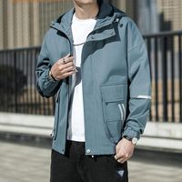 Erkek Ceketler Erkekler Ceket Bahar Sonbahar 2022 Giyim Trend Marka Kargo Ceketi Günlük Kapüşonlu Top