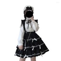 Saias lolita kawaii saia preta preta feminina fúria vintage strap strap gótica de cintura alta menina de cosplay mini suspensório