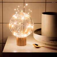 Nocne światła LED Starry Lampa Dekoracja stolika sypialnia nocna romantyczna urodzinowa eksplozja atmosfera USB
