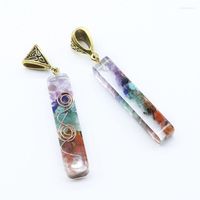 Pendant Necklaces 7 Chakras Crystals Stones Orgone Energy Or...