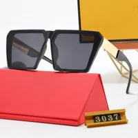 Солнцезащитные очки бренда для женщин классическая летняя мода 3037s стиль метал и планка каркасные бокалы для ультрафиолетовой защиты высшего звена 3037