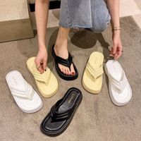 Sandalen 2022 Sommerplattform Frauen Pantoffeln an Schuhen Ladies Casaul Keile weibliche Outdoor -Partyrutschen weiße Sandalien Mujer