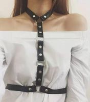 Belts Women Belt Choker Necklace Adjustable Body Harness Lea...