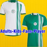 23 Cezayir Futbol Forması Maillot Cezayir Atal Delort 2022 2023Bennacer Futbol Gömlek Kitleri Mahrez Feghouli Üniformaları Erkek Çocuk Ekipmanları 211200 Jersey