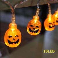Dizeler LED String Light 3D Kabak Fener Stip Cadılar Bayramı Dekor 10led / 20led Açık Fenerler Partisi Tatil Lambası