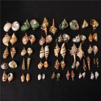 Fashion JewelryBeads 5pcs Natural SeaShell Metal Tiny Conch Cowire Shell Beads Ciondolo per gioielli che fanno accessori fai -da -te