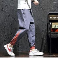 Мужские штаны Хип-хоп мальчик многосалочный эластичный дизайн талии гарем брюки мужская уличная одежда панк повседневные брюки беггер беггер мужчина танцы черные