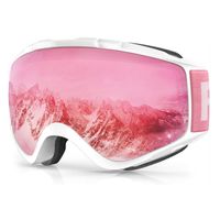 Skibrillen Findway Aldult Anti Nebel UV -Schutz Schnee -OTG -Design ￼ber Helm kompatibeler Snowboarden f￼r Jugendliche 220905