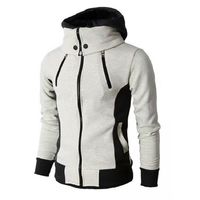 Mens Hoodies Sweatshirts 2022 지퍼 남자 재킷 가을 겨울 캐주얼 양털 코트 폭격기 재킷 스카프 칼라 패션 후드 아웃웨어 슬림 한 wear 220905