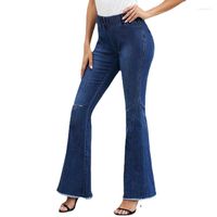 Женские джинсы 1109 вымыли высокую эластичную джинсовую женскую женскую брюки.