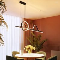 Kolye lambaları Yemek odası için modern LED ışıklar yaşam mutfak barı süspansiyon armatürü lamba aydınlatma ofis armatürleri