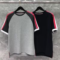 Erkekler Tişörtleri 2022 Moda Markası Erkekler Kadın Günlük Slim Fit Pamuk T-Shirt Yaz Kısa Kollu Karıştık Kontrast Renk Giysileri