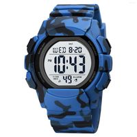 Relógios digitais oficiais do Wristwatches para homens Militares Militares Sports Sports 2Time Count Down Top Brand Skmei Boys