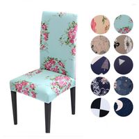 Cubierta de silla Spandex ELAStic Dining Impresión decorativa CH45024