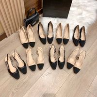Zapatos de vestimenta de alta calidad clásica diseñador de damas Tacones de altura de cuero de lujo hecha antideslizante sandalias de cajas de cinturón 34-41