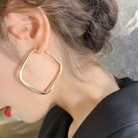 Boucles d'oreilles étalon 2022 European et américain exagéré en métal anneau d'oreille de mode tendance unique géométrique entièrement apparente