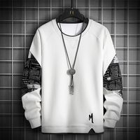 Mens Hoodies 스웨트 셔츠 남자 Harajuku 캐주얼 힙합 스웨트 셔츠 스티칭 인쇄 남성 패션 의류 멀티 컬러 220905