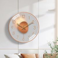 Relojes de pared Simple Nordic Art Clock Mute Moderno creativo Stary Sky Sala de estar Home Quartz Watch