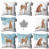Pillow Elk Covers Decorative Squirrel Pillows Cover Animal C...