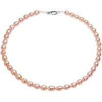 Collana di dimensioni 9 mm di 45 cm di lunghezza tre colori I gioielli offerti alle donne da perle d'acqua dolce naturali sono alla moda e personalizzati