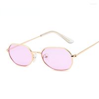 Солнцезащитные очки розовый шестигран для женщин дизайнерский дизайнерский
