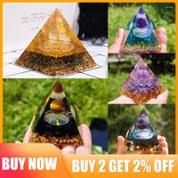 Decorative Figurines Natural Tiger Eye Healing Amethyst Crys...