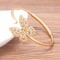 Link Bracelets AIBEF Classic Zircon Lucky Butterfly Inlaid W...