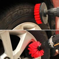 Car Sponge Electric Scrubber Brush Drill Kit Plastic Round C...