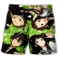 Shorts para hombres Phechion Hombres/Mujeres Anime Hyouka 3d Impreso Moda informal Men sueltos Sporting A159