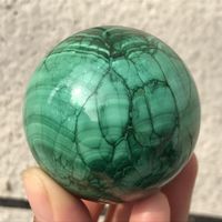 Figurines d￩coratives malachite natural ball ball cristal spot reiki gu￩rison