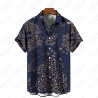 Herren -Casual -Shirts für Männer 3D -Druck Modegröße Europäische Produkte Schöne Muster formelle Großhandel koreanischer japanischer Sommer Verkauf