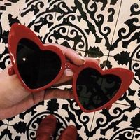 Sunglasses Fashion Colorful Love Heart Shaped Women Red Cat ...