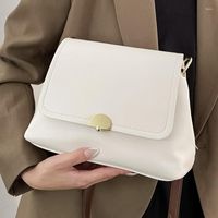 Abendtaschen Luxus wei￟e Schulter f￼r Frauen Qualit￤t Leder Crossbody Tasche Match trendy Messenger Ladies Brand Designer Handtaschen Handtaschen