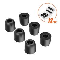 Accessoires vid￩o audio portables Tennmak 12pcs Ultra Strong Memory Magory mousse Eartips Tips Earpads Earbud Tip Tip pour 4,5 6,0 mm NOZ ...
