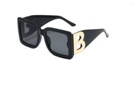 Солнцезащитные очки женщин дизайнер роскошные буквы BB 4312 UV400 Street Six Colors Fashion Beach Holiday Big Full Rame Square Man