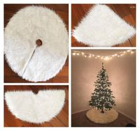 Christmas Decorations Tree Skirts White Fur Carpet XMAS Deco...