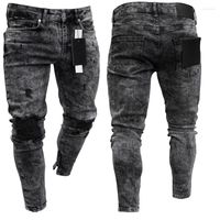 Men' s Jeans 2022 Men' s Skinny Snowflake Casual Slim...