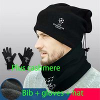 Champions League football bib gloves hat winter fleece warm ...