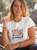 여자 T 셔츠 예스 쿠니 여름 아이스 재미있는 하이 브랜드 스페인 스트리트웨어 캐주얼 짧은 슬리브 빠른 배달 여성 의류