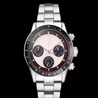 Luxury Watch Men's Chronograph Vintage Perpetual Paul Newman Automatic Inelesd acier Men Mens Watch Watches Wristwarchs X0212X