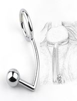 Good quality Stainless Steel Metal Anal Hook with Penis Ring...