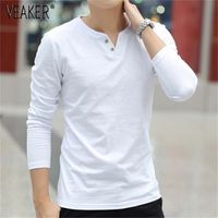 Camisetas para hombres Camisetas de lino de otoño para hombres Tops de estilo chino macho camiseta sólida color blanco lino camiseta m-3xl 220905