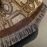 Bufandas Mujeres Invierno IMITACIￓN CHECHMERE Knitting 70 cm/180 cm Letra de dise￱o de lujo D Moda de aire acondicionado espeso