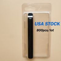 ABD stok clamshell paketi tek kullanımlık vape kalem pacakge kalem ambalaj plastik paket için açık blister kılıflar özel kartlar e sigara