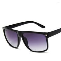 Солнцезащитные очки тренд коробка мужской рис на открытом воздухе вождение модные очки классические винтажные женщины