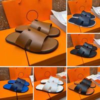 Lüks tasarımcı Izmir Erkek Ev Ayakkabı Orijinal Deri Terlik Konforlu Buzağı Sandalet Terlikleri1837010