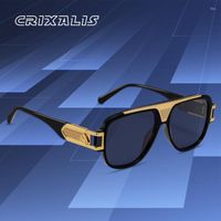 نظارة شمسية Crixalis خمر كلاسيكي تجريبي للرجال مضاد للوهج مرآة القيادة من الذكور نظارات الشمس 2022