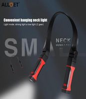 헤드 램프 충전식 LED 목 조명 매달려 독서 램프 2 모드 야외 캠핑 사냥 작업을위한 휴대용 헤드 램프
