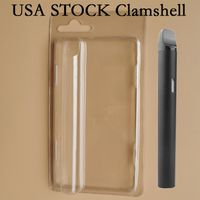 Clear Clamshell Dispositable Vape Pen Ecig Zubehör Paket USA Stock Blister Pack für 2,0 ml transparente Clam Shell Vaporizer Container OEM -Support -Einsatzkarte