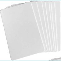 PERSPETTO PARTITALE Sublimazione vuota stampabile PVC Card Plastica ID White ID Business per promozione Nome regalo Gift Numero scrivania Tag Delive Dhrto